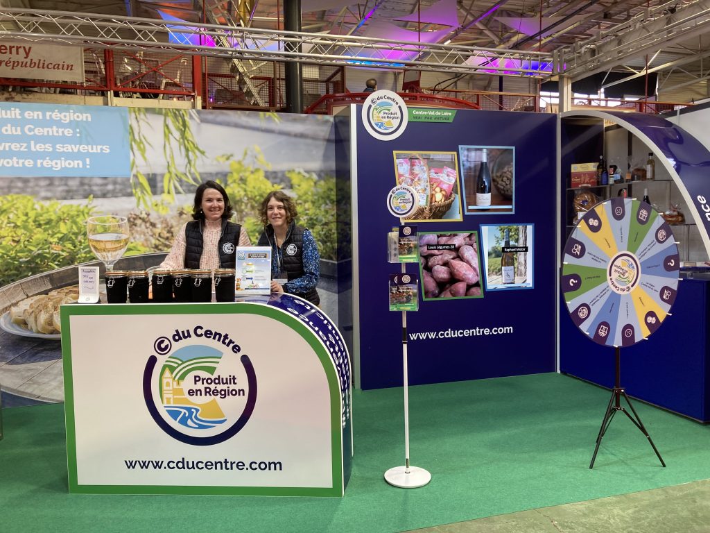 Stand de la Marque © du Centre sur les salons de la gastronomie en Centre-Val de Loire.