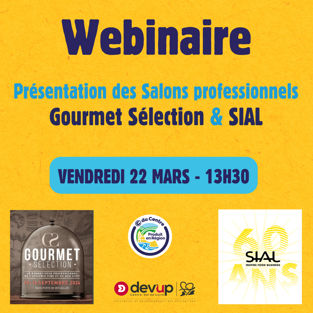 Webinaire : présentation des salons professionnels Gourmet Sélection et Salon International de l'Alimentation